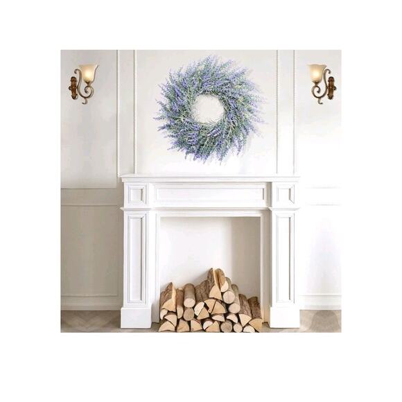 HUZIYAHAN Winter Spring Summer Wreath Lavender Purple Wreath for Front Door,... - Picture 6 of 8